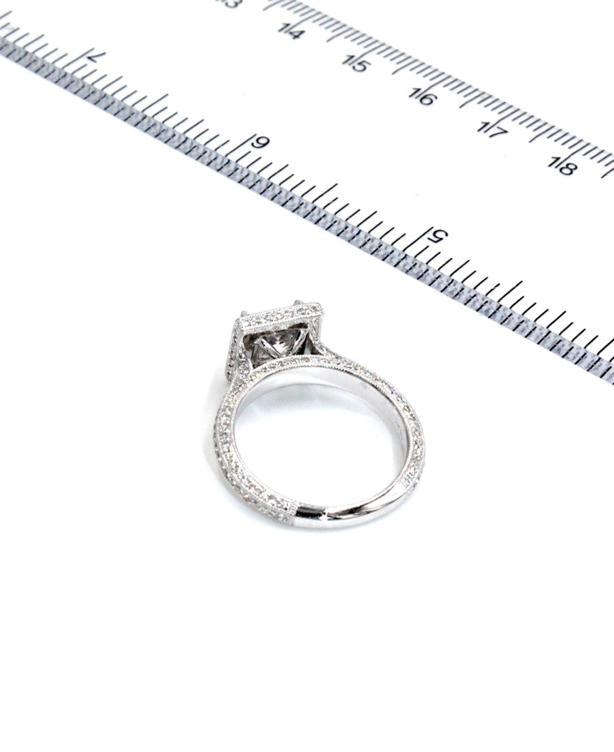 Kirk Kara SS6862-R Carmella 18K White Gold Engagement Ring