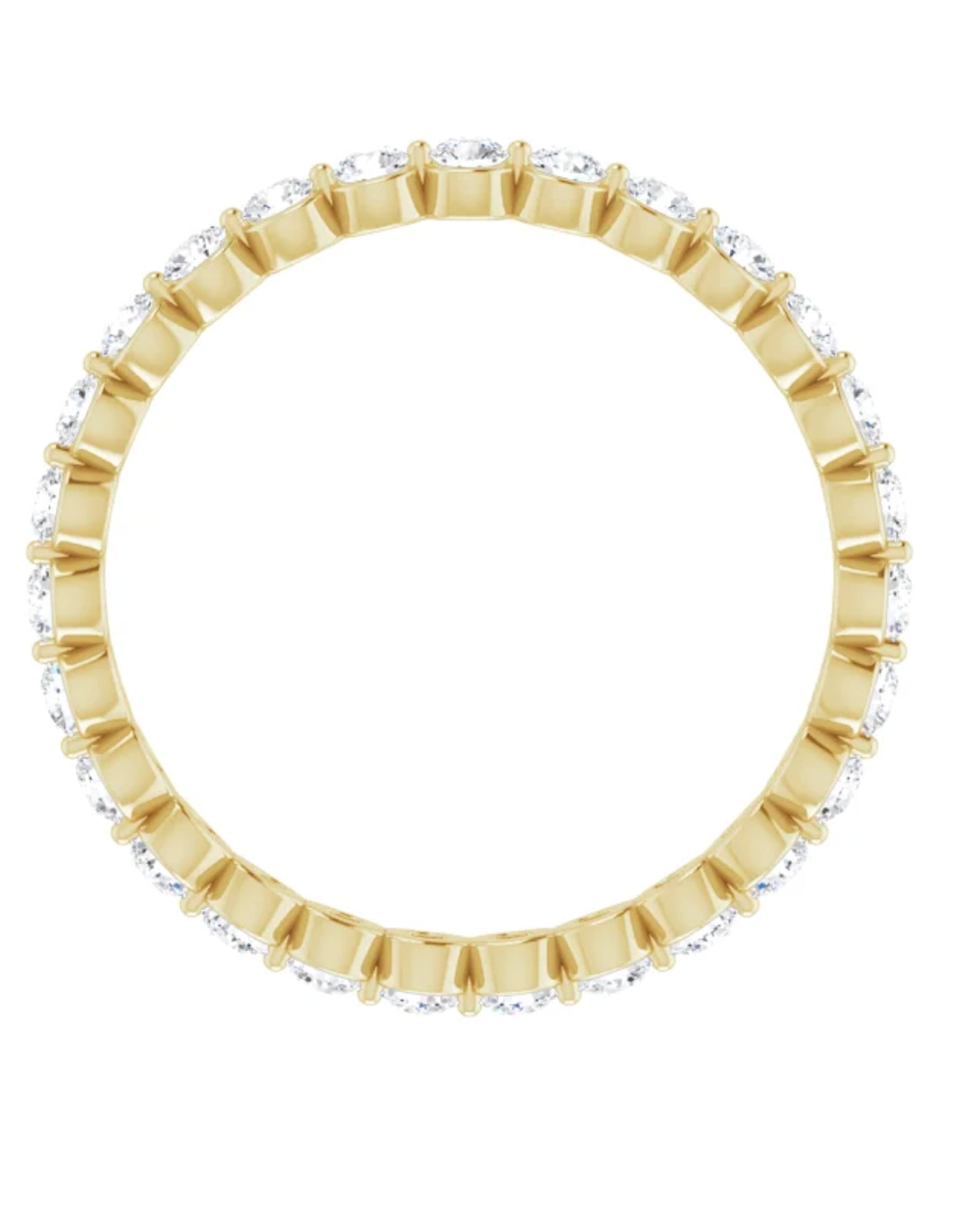 14K Yellow Gold Diamond Eternity Band