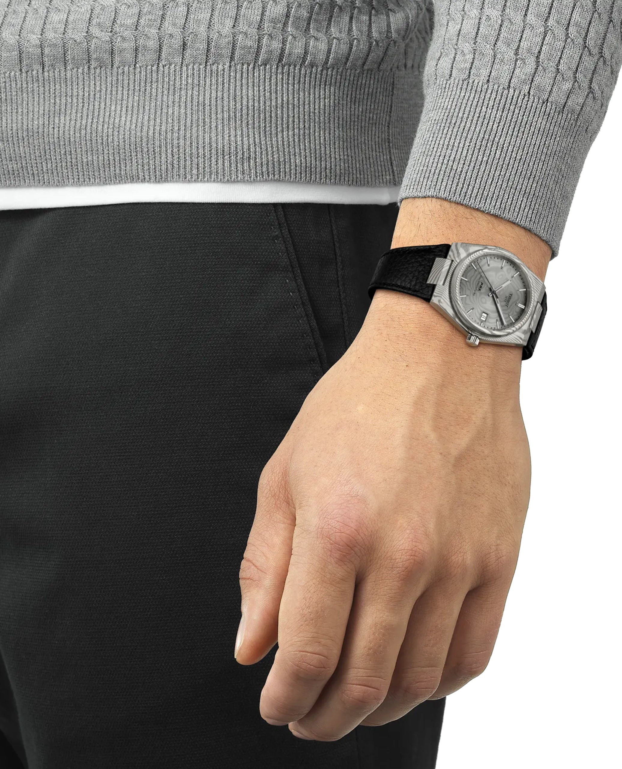 Tissot T137.807.96.081.00 PRX Damascus Steel 38mm Watch