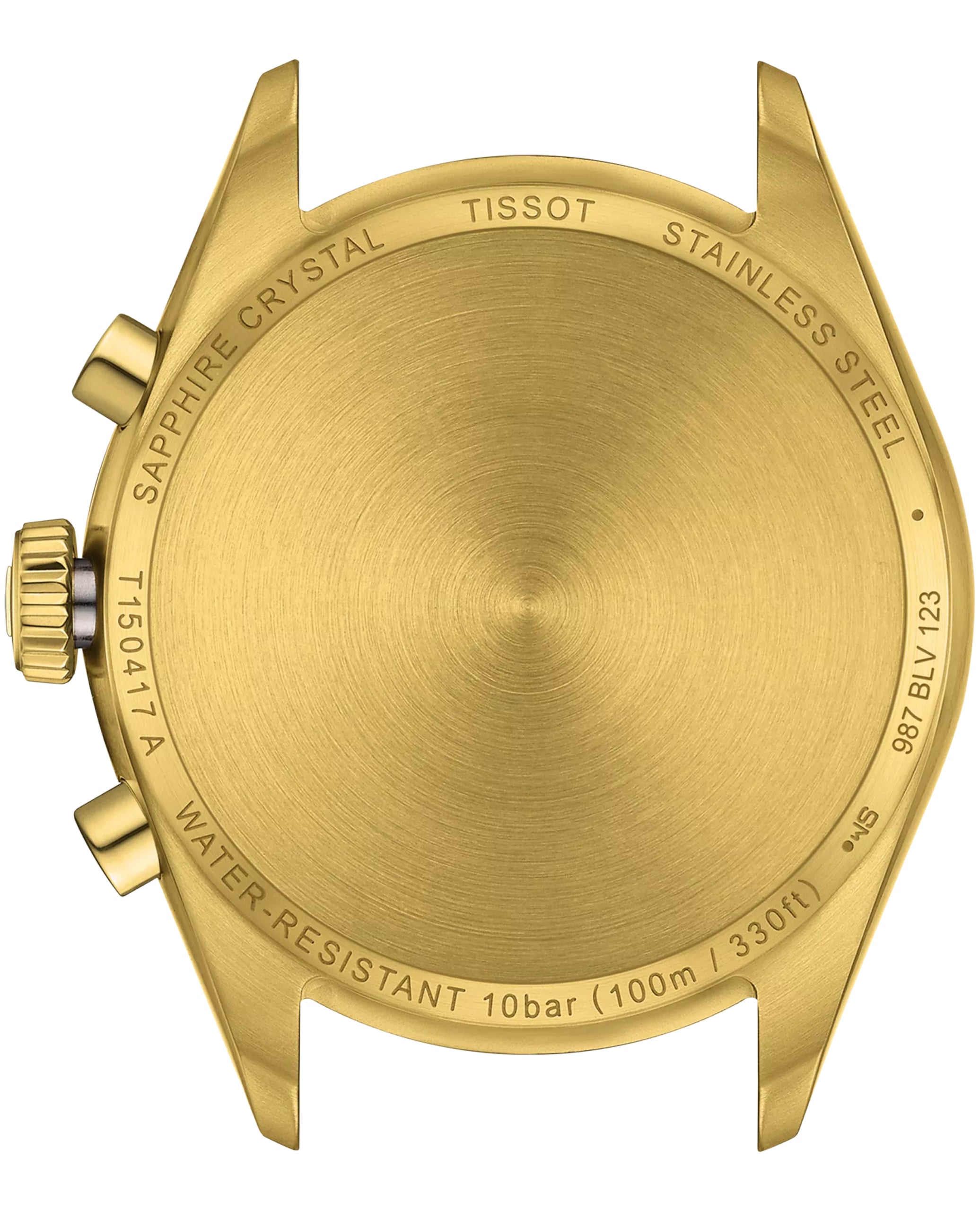 Tissot T150.417.33.031.00 PR 100 Chronograph Watch with Gold PVD