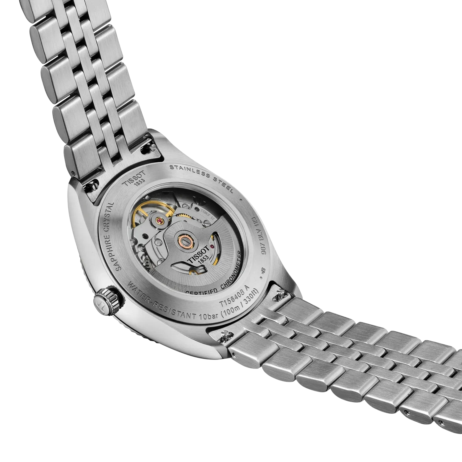 Tissot T156.408.11.353.00 Ballade 39mm Watch with Ice Blue Dial and Automatic Movement