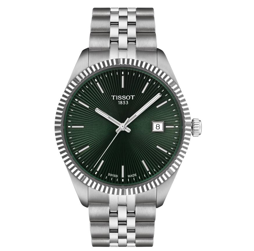 Tissot T156.410.11.091.00 Ballade 40mm Watch with Green Dial
