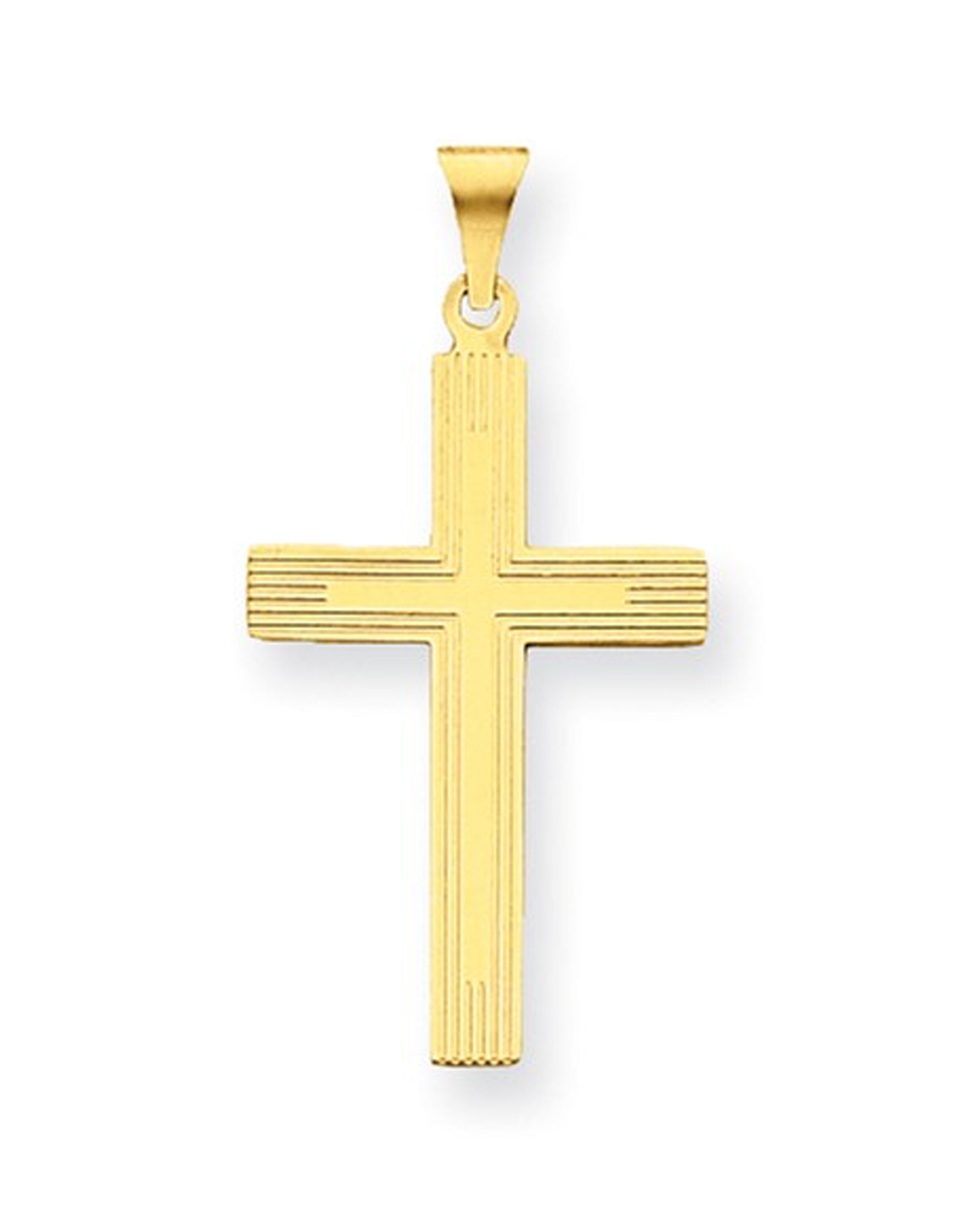 14K Yellow Gold Cross XR543