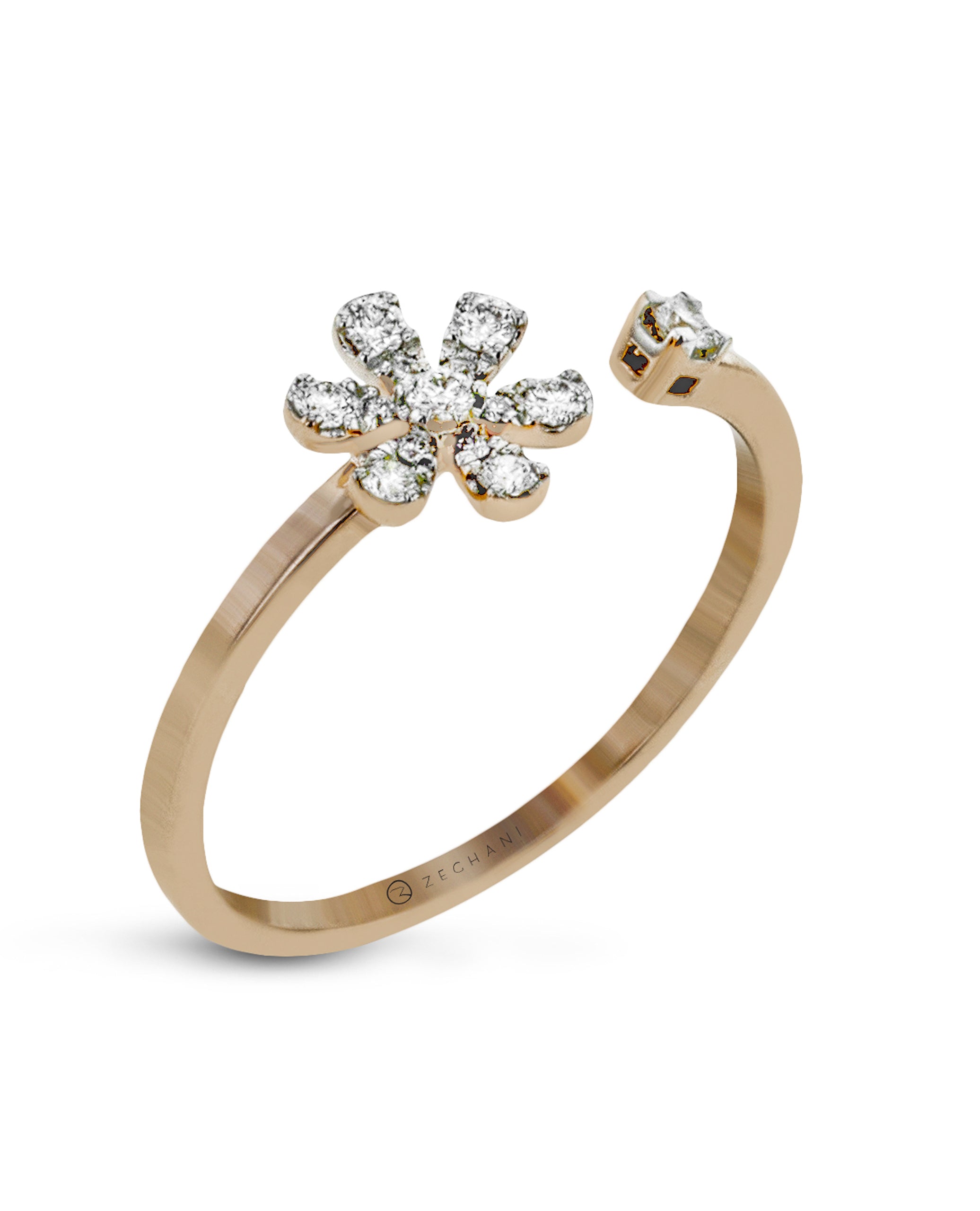 Zeghani ZR1864 Rose Gold Ring