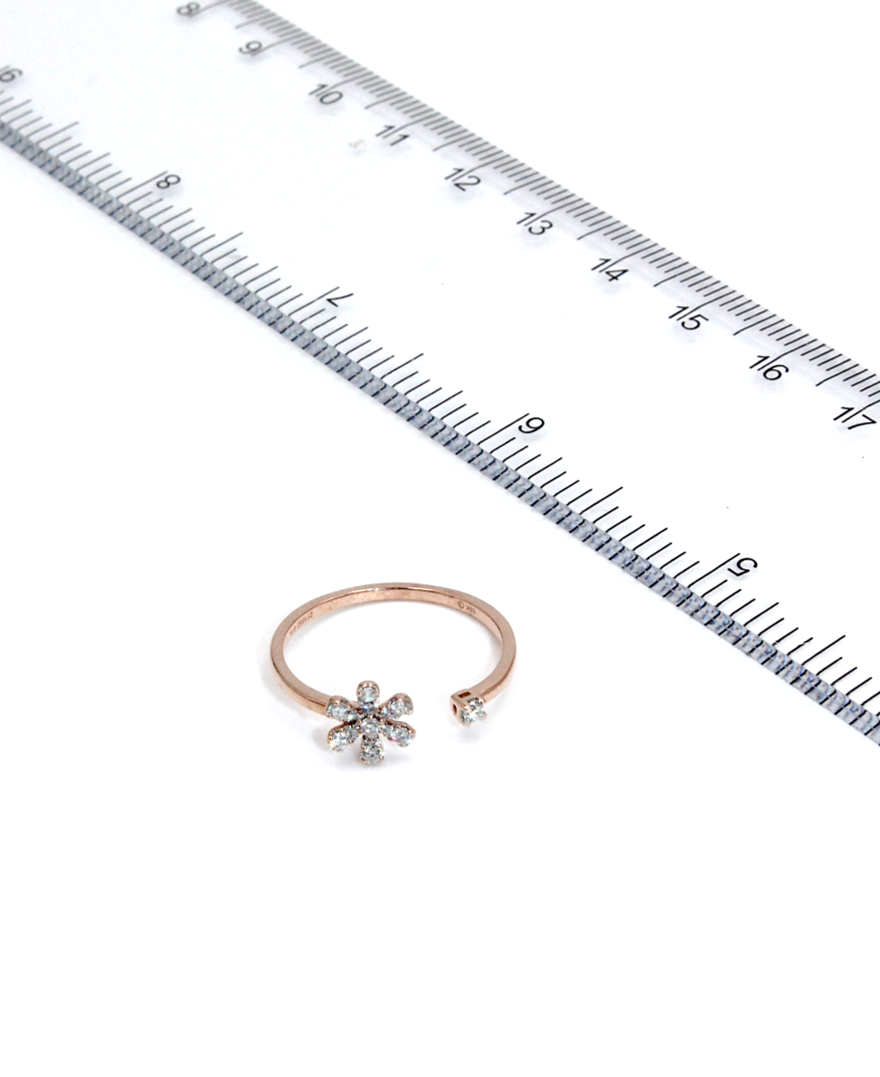 Zeghani ZR1864 Rose Gold Ring