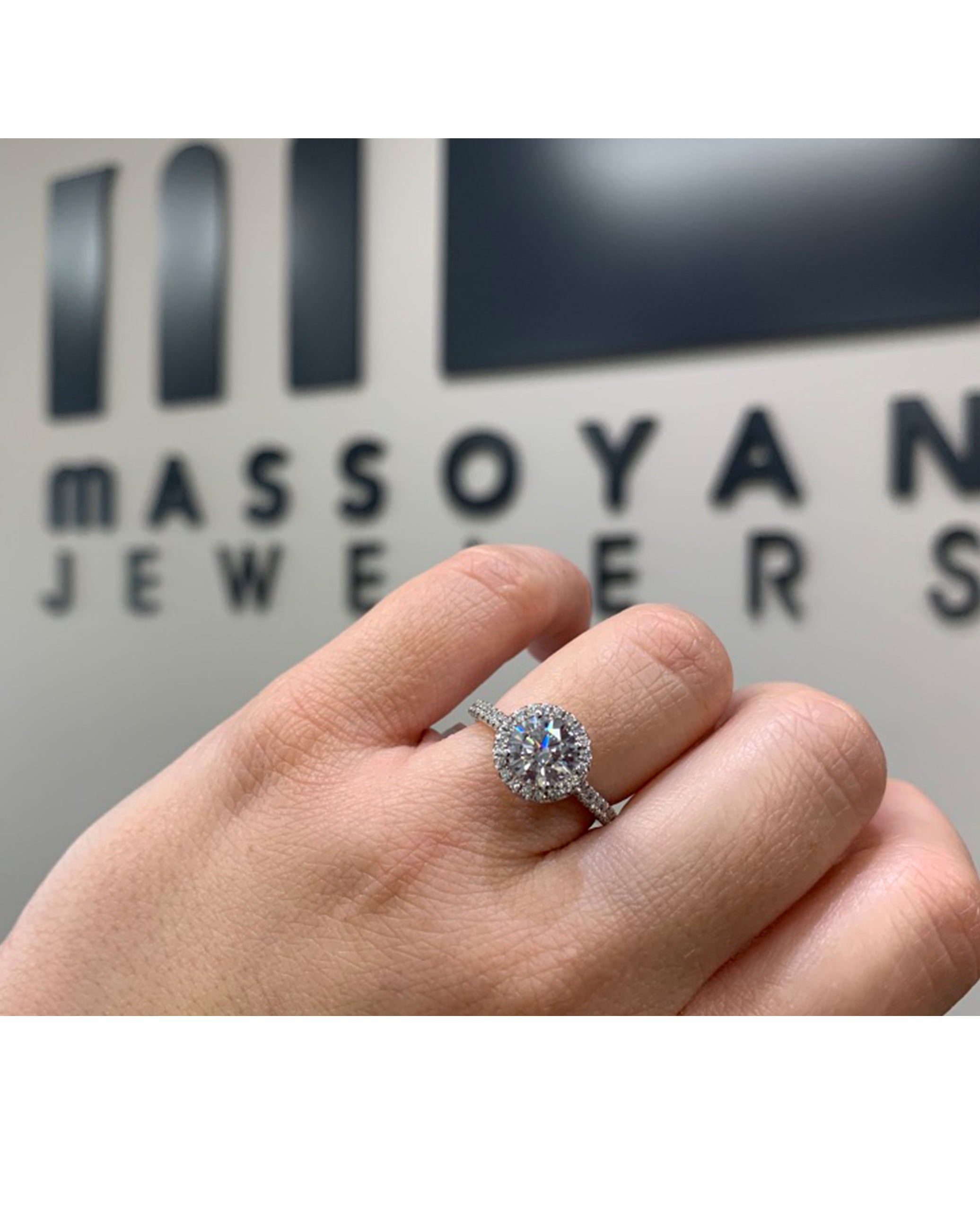 Zeghani ZR498 Engagement Ring Setting with Diamonds 0.32 Carats