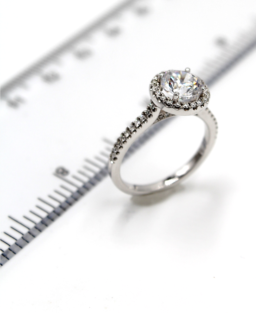Zeghani ZR498 Engagement Ring Setting with Diamonds 0.32 Carats