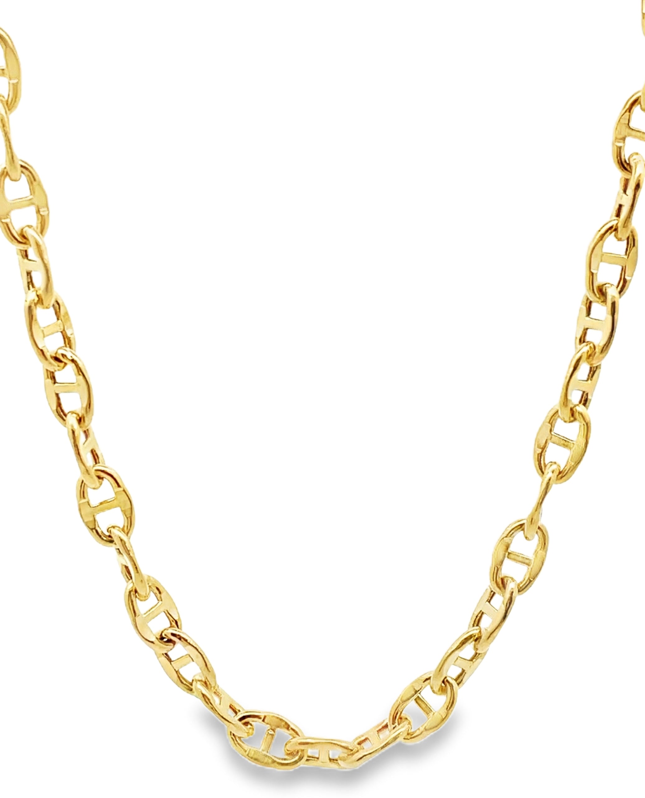 14K Yellow Gold 6.3mm Anchor Chain