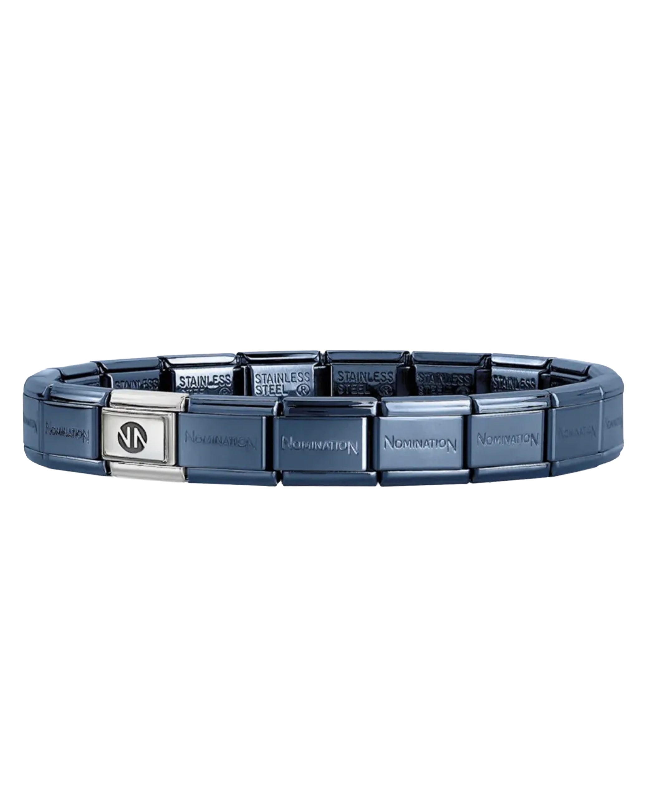 Nomination Composable 030001/SI/016 Classic Colour Band in Stainless Steel Branded - Blue Color