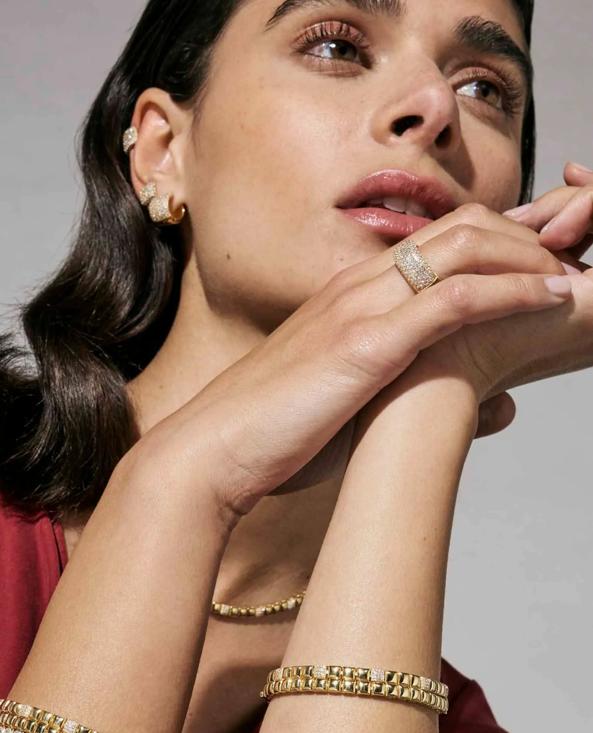 Nomination 242408/012 Enigmatic Shine Earrings with CZ Yellow Gold