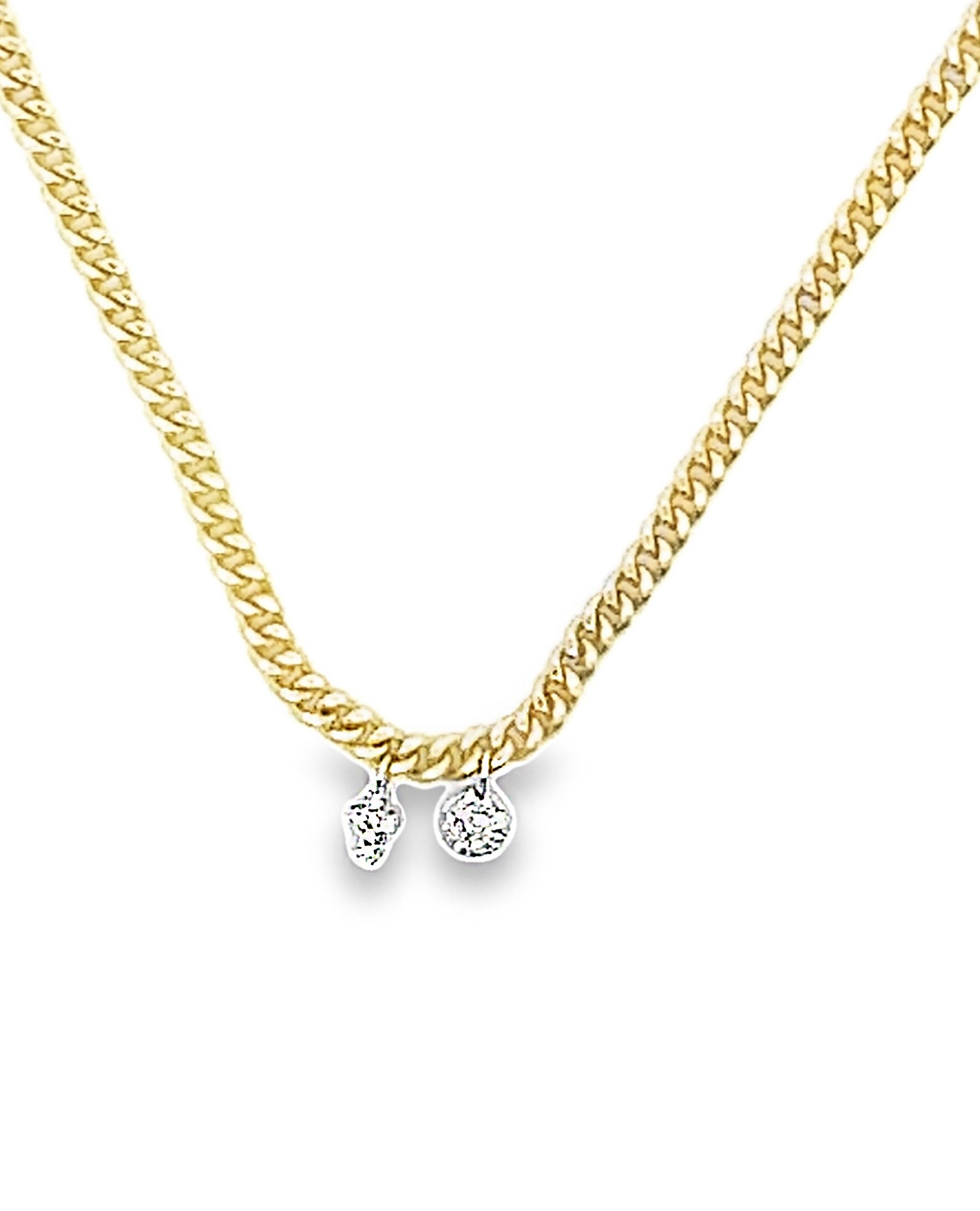 Meira T N13958/Y 14K Yellow Gold Chain with Diamond Charms