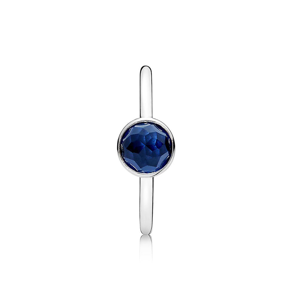 Pandora 191012SSA Ring September Droplet, Synthetic Sapphire