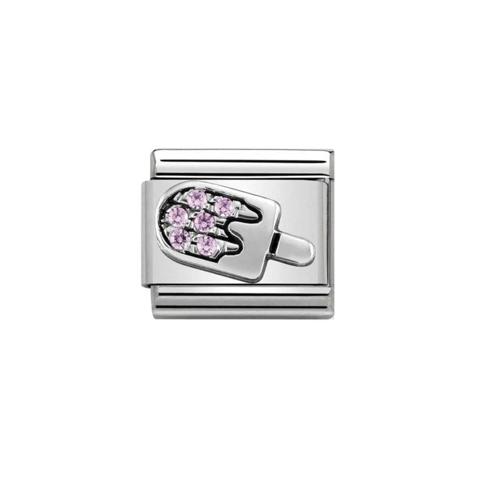 Nomination Composable 330304/27 Ice Cream with Pink Cubic Zirconia