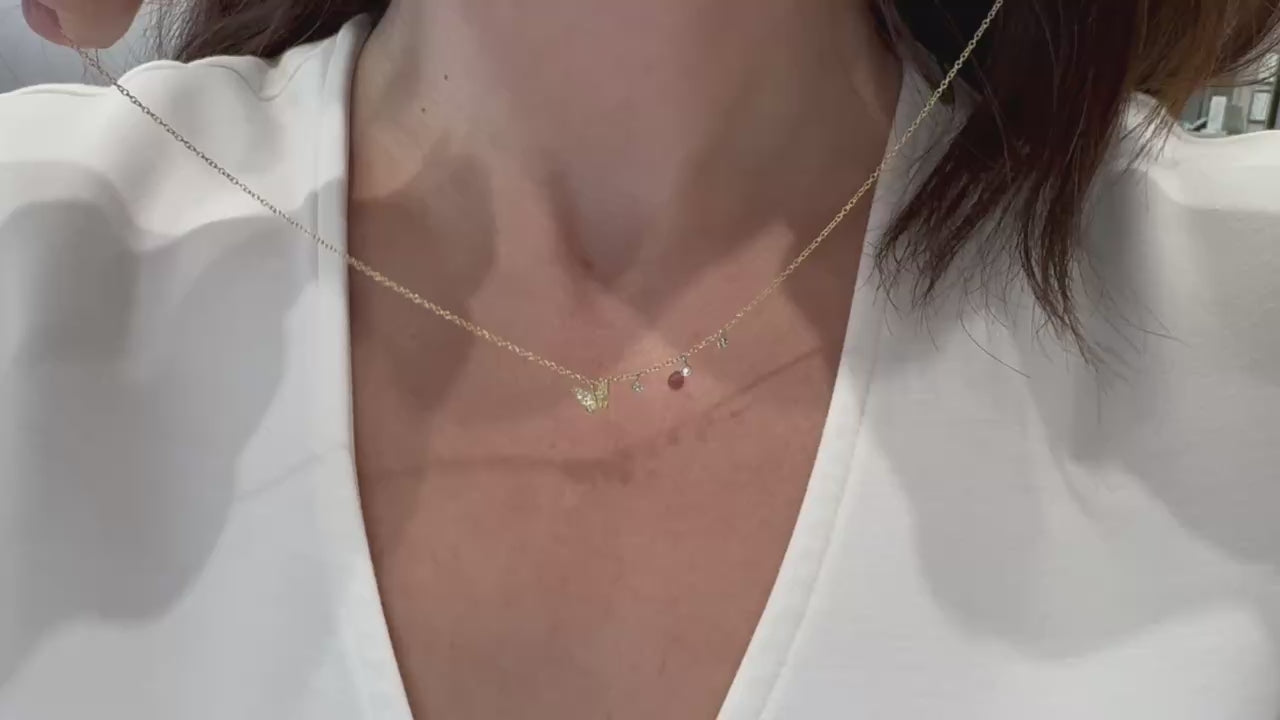 Meira T. N13134 Butterfly Necklace