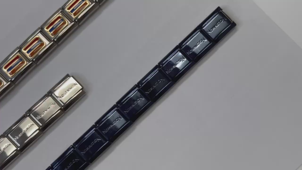 Nomination Composable 030001/SI/016 Classic Colour Band in Stainless Steel Branded - Blue Color