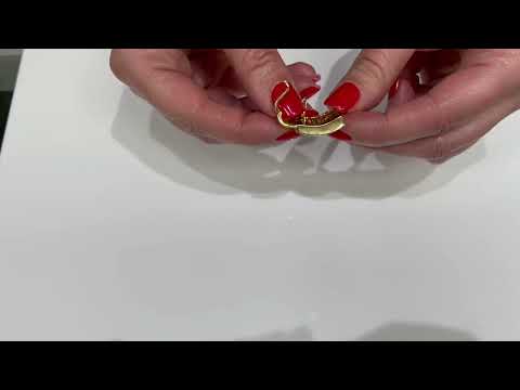 載入影片: Pre-Owned 18K Yellow Gold Enhancer Pendant with Tangerine Citrine