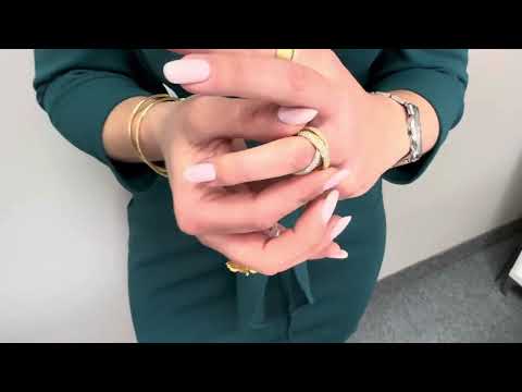 18K Gold Tri-Color Rolling Ring with Diamonds