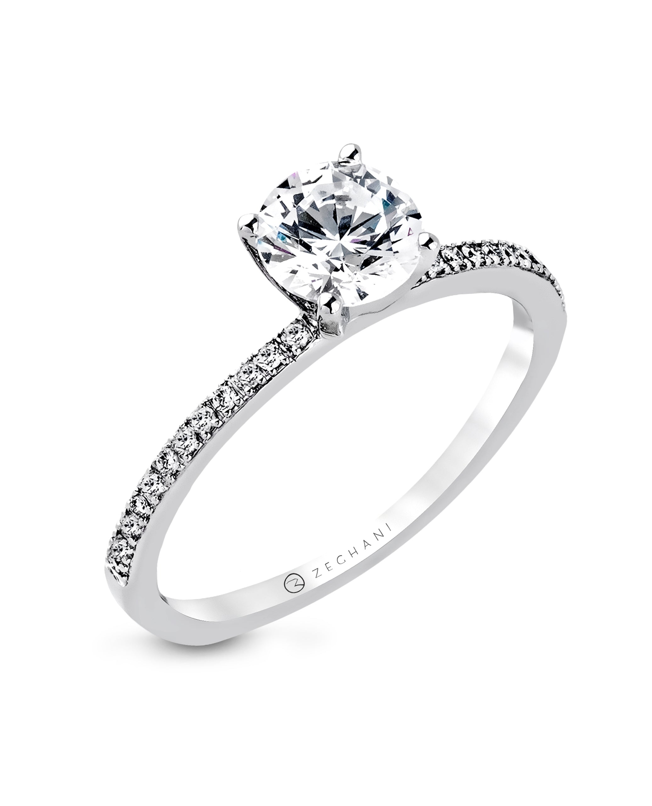 Zeghani Solitaire Engagement Ring ZR208