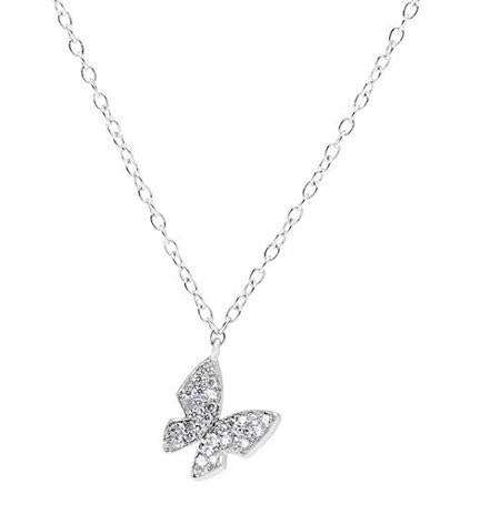 Sterling Silver Small Butterfly Necklace