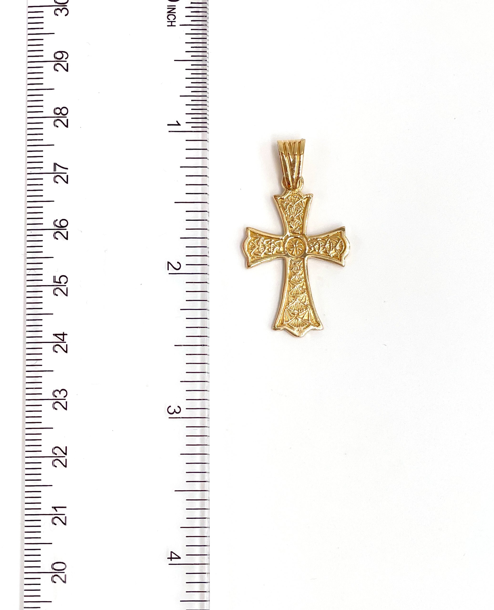 14K Yellow Gold Armenian Cross