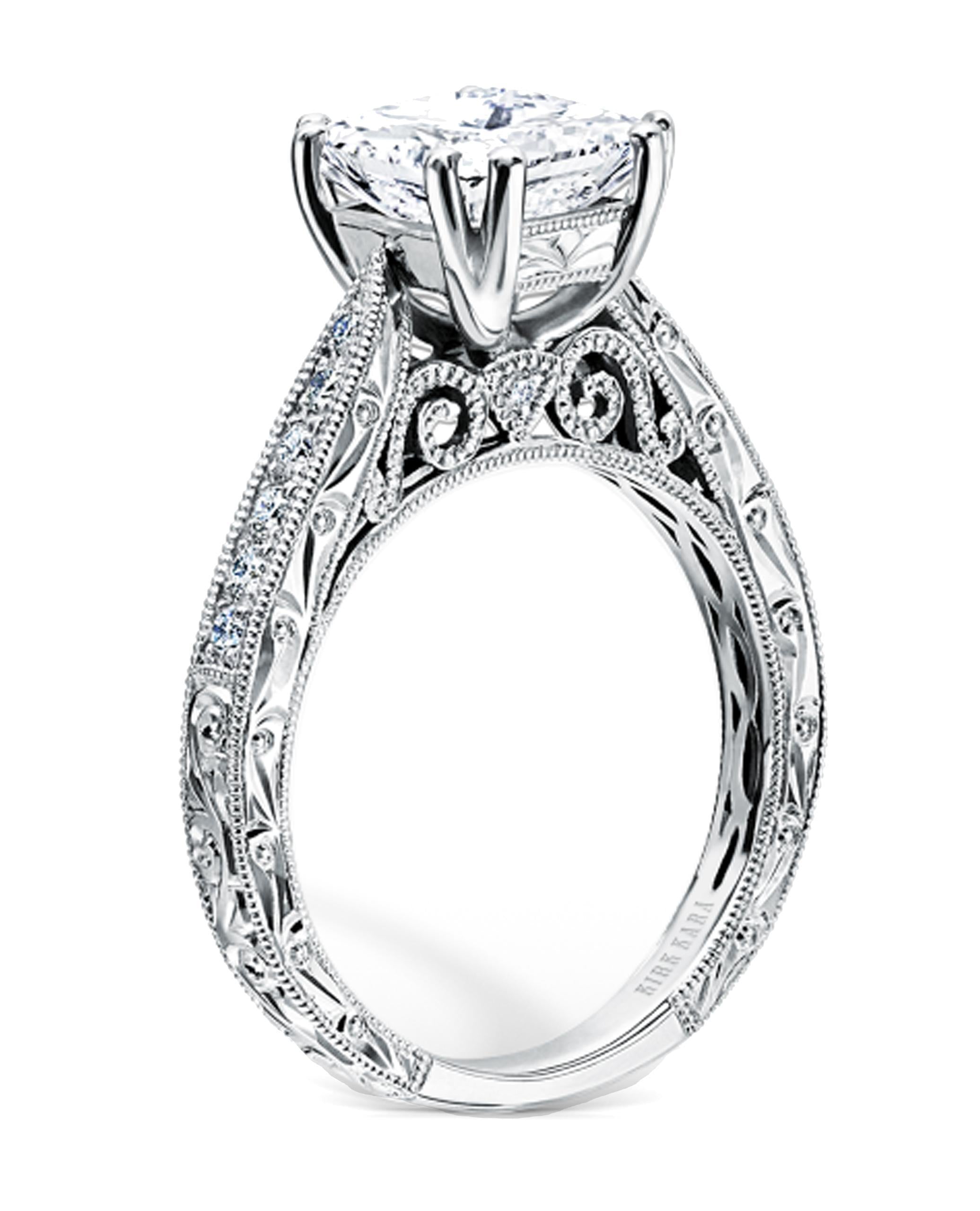 Kirk Kara K161ESL Stella Engagement Ring
