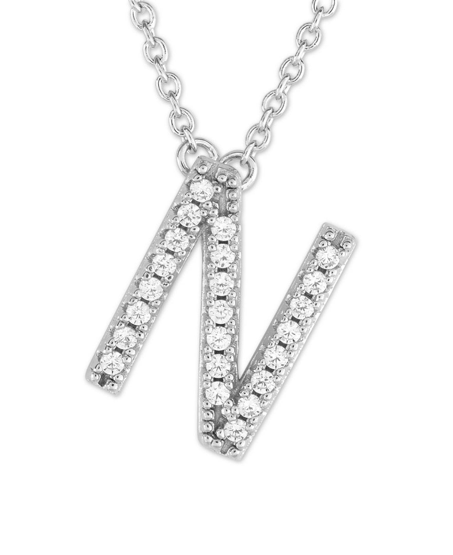 Sterling Silver Letter "N" Initial Necklace