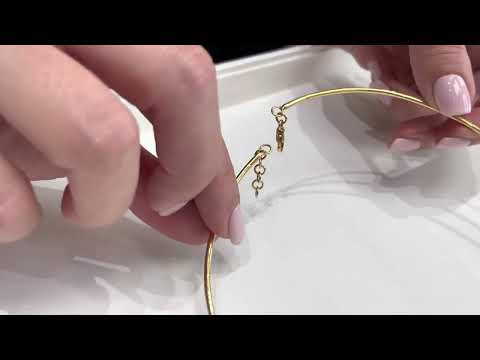 18K Yellow Gold Diamond Collar Necklace