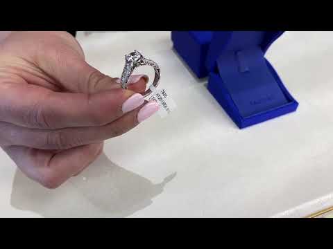 Tacori HT2513 Round 6.51/2W Classic Crescent 18K White Gold Engagement Ring Setting