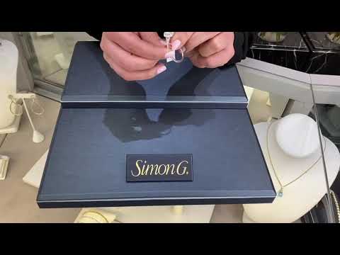 Simon G. MR2459 Engagement Ring / Wedding Band Set