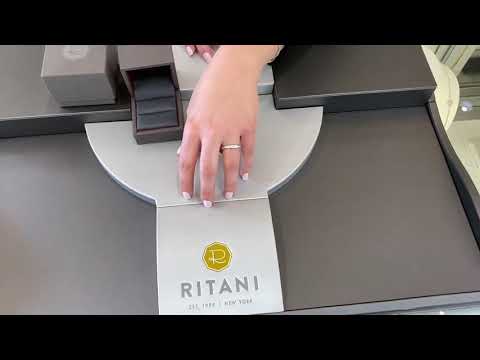Ritani 92378AR14WG-65 14K Wedding Band