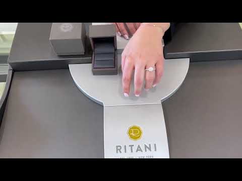 Ritani 1RZ3705 Bella Vita 18K Halo Engagement Ring