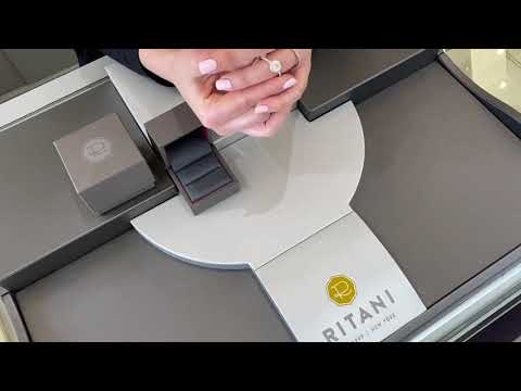 Ritani 1RZ3700CR 18K White Gold Ring