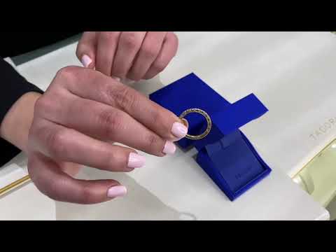 Tacori HT2545 Half Way 0.37 Carat Round Diamond Petite Crescent Ring in 18K Yellow Gold