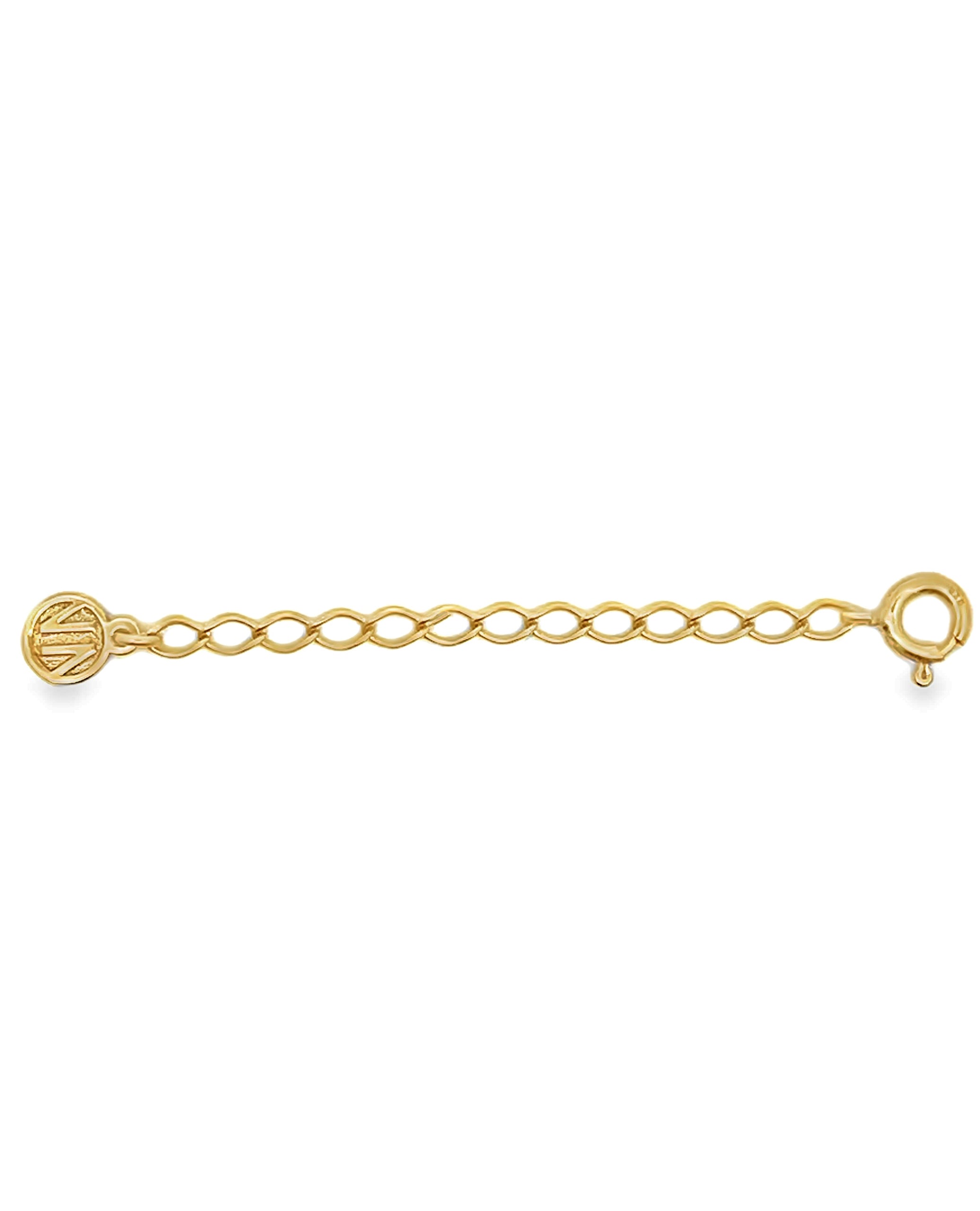 Nomination 2" Extension For Necklace - Yellow Curved with Circular Springlock Closure
