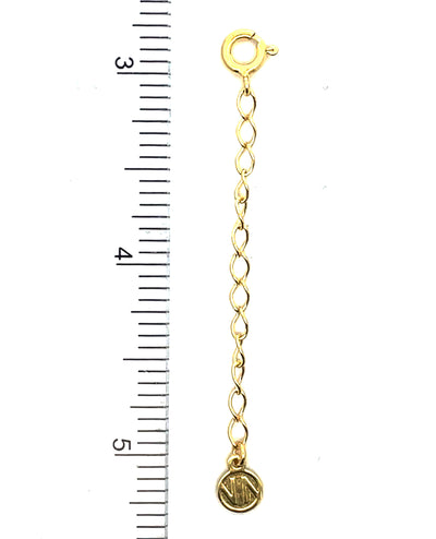 Nomination 2" Extension For Necklace - Yellow Curved with Circular Springlock Closure