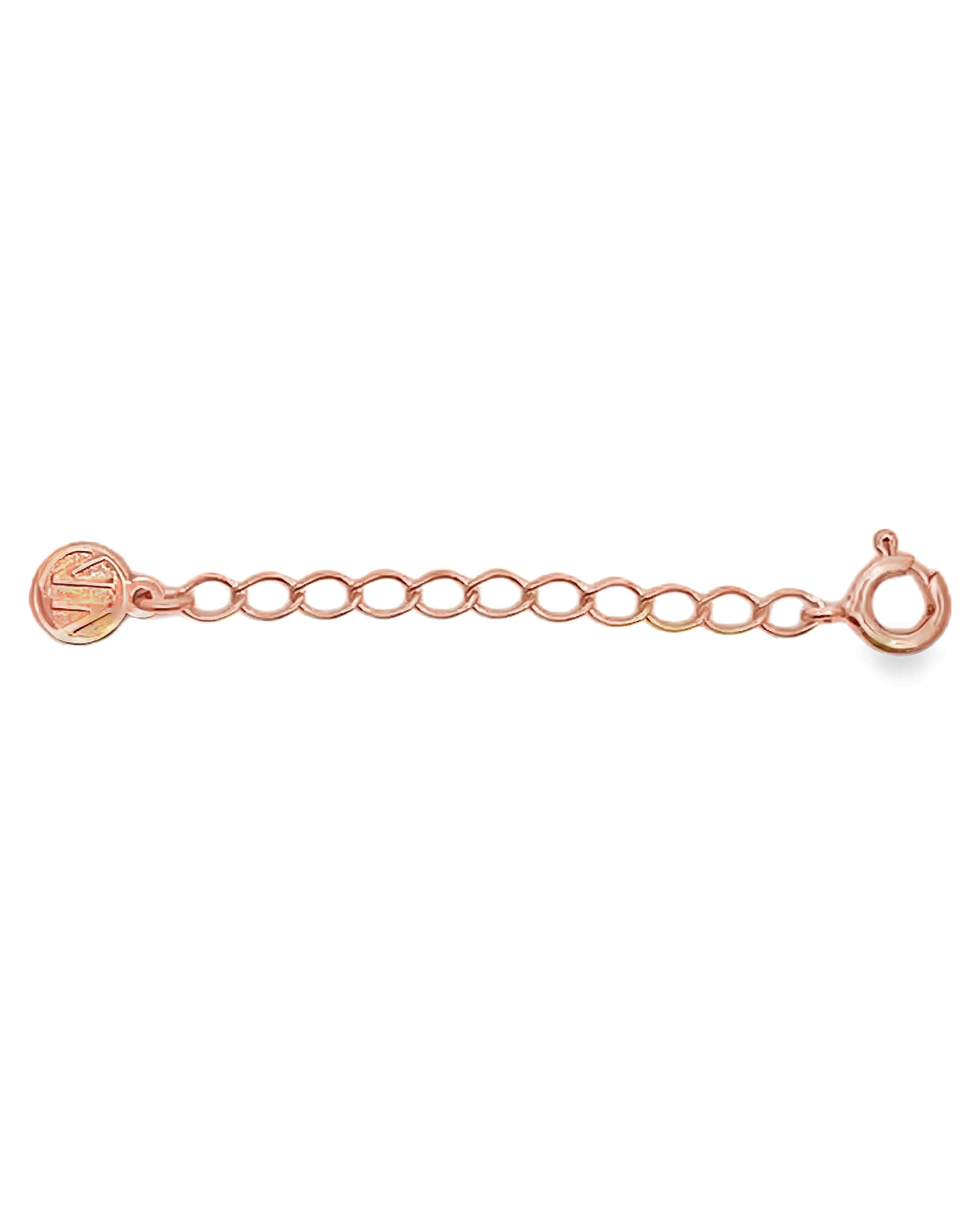 Nomination 2" Extension For Necklace - Rose Gold Curved with Circular Springlock Closure