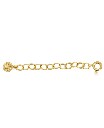 Nomination 2" Extension For Necklace - Yellow Gold Oval with Circular Springlock Closure