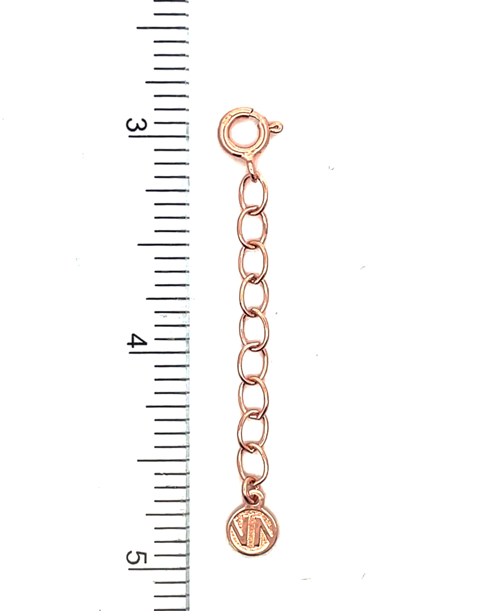 Nomination 2" Extension For Necklace - Rose Gold Oval with Circular Springlock Closure