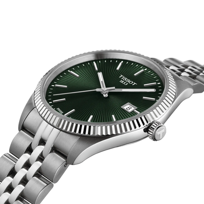 Tissot T156.410.11.091.00 Ballade 40mm Watch with Green Dial