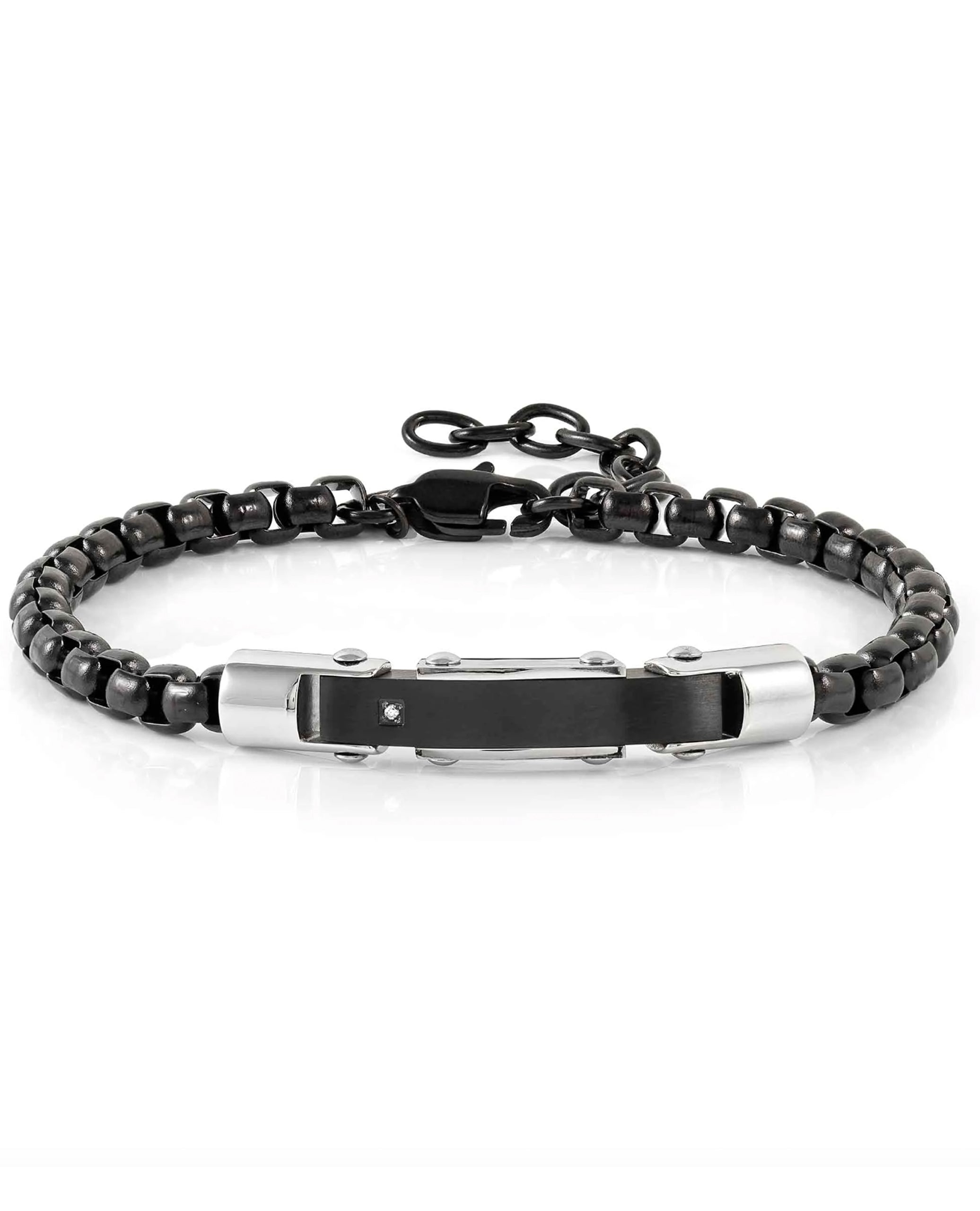 Nomination 028321/030 Strong Bracelet Black with Diamond