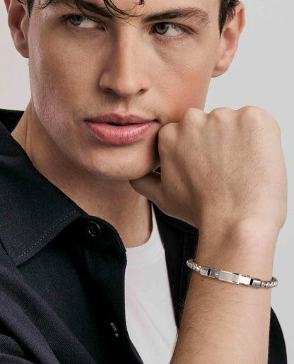 Nomination 028321/001 Strong Bracelet Stainless Steel with Diamond and Adjustable Length