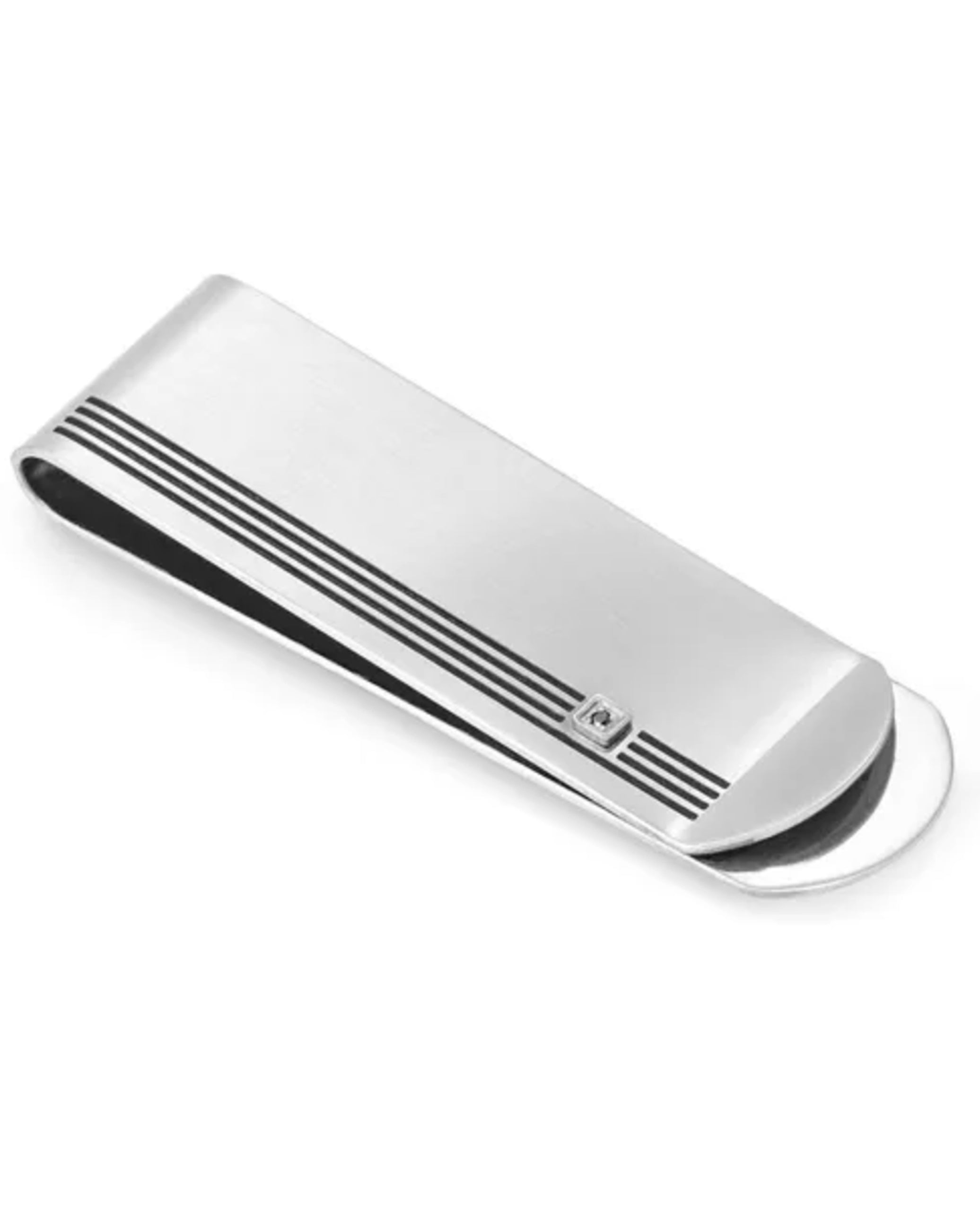 Nomination 028350/007 Strong Black Diamond Geometric Money Clip