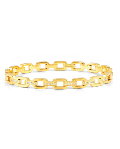 Nomination 029515/012 Rigid Chain Bangle Bracelet with CZ