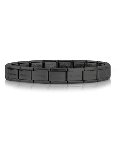 Nomination Composable 030001/SI/002 Classic Band in Stainless Steel Branded - Matte Black Color