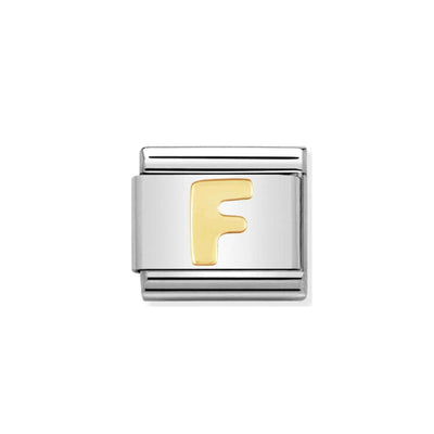 Nomination Composable Link 030101/06 Letter F Classic Letters