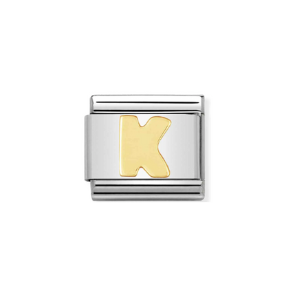 Nomination Composable 030101/11 Letter K Classic Letters
