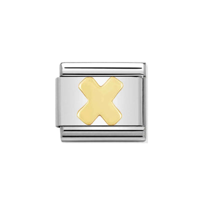 Nomination Composable 030101/24 Letter X Classic Letters