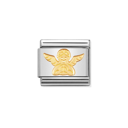 Nomination Composable 030105/04 Angel in 18k Gold