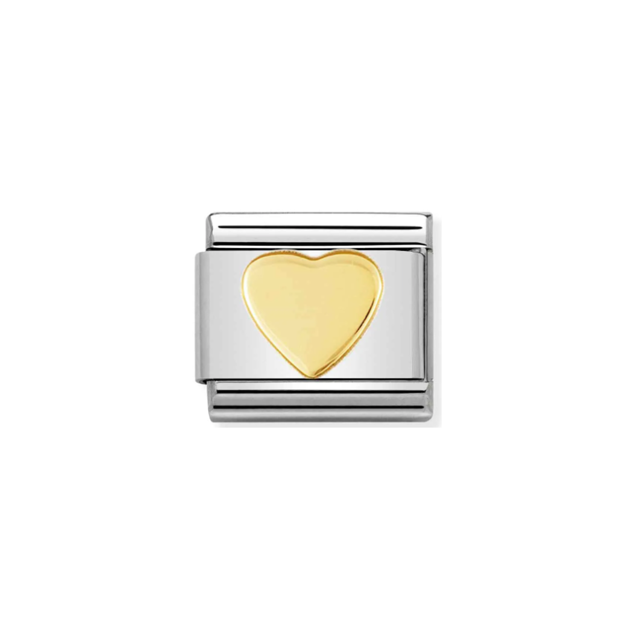 Nomination Composable 030116/02 Gold Heart Link