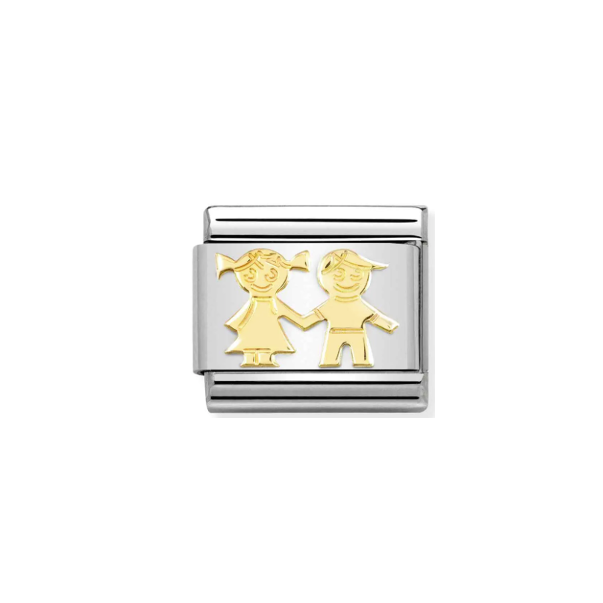 Nomination Composable 030162/69 Sister and Brother Gold Link
